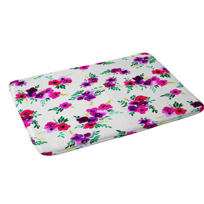 Tapis pour salle de bain floral ava sia amy