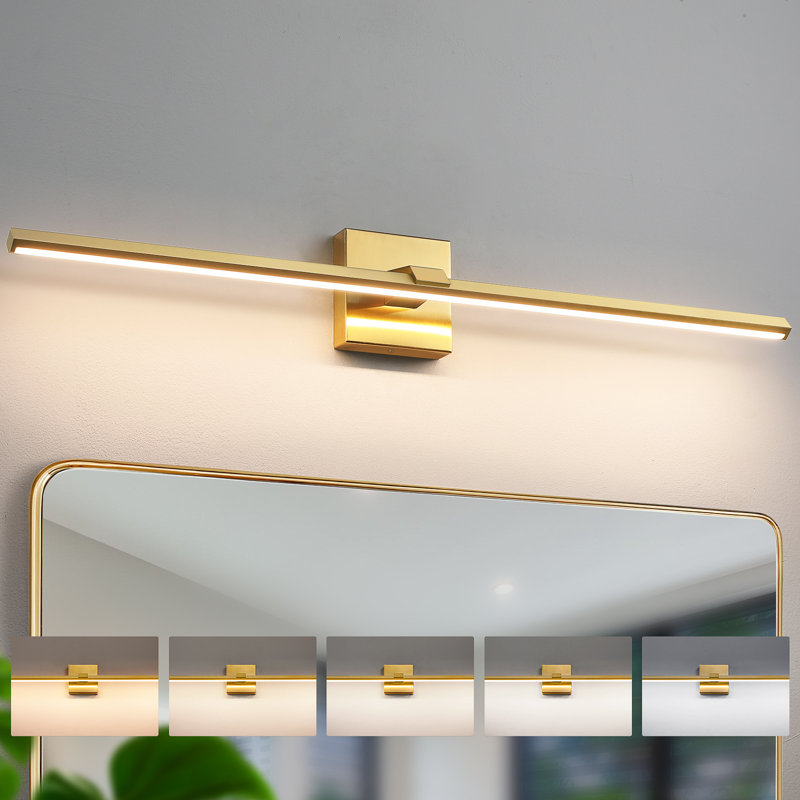 32" Dimmable LED Bath Bar, Gold