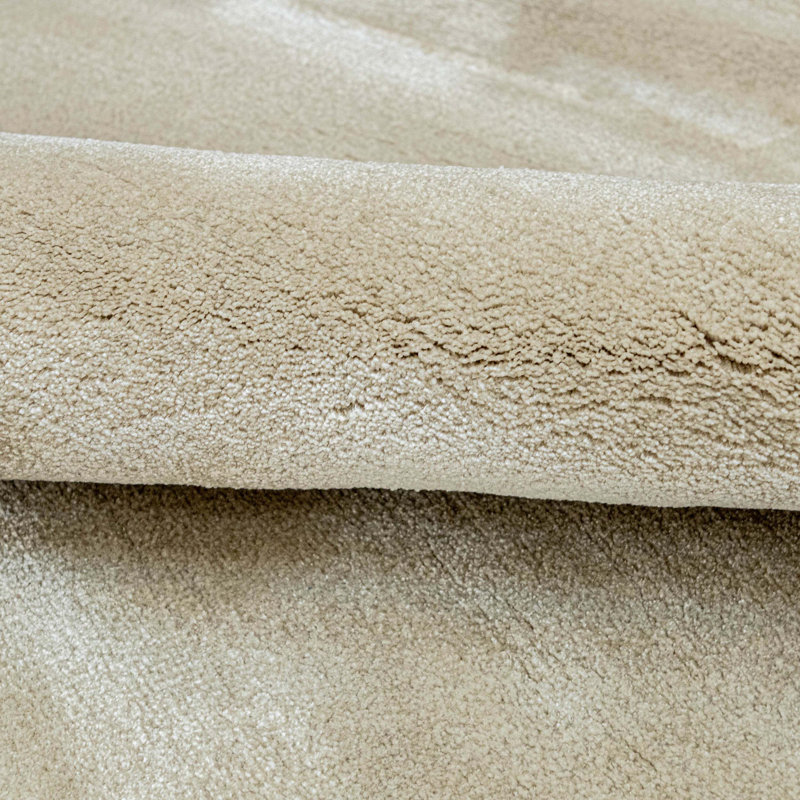 Hand Knotted Area Rug in Taupe