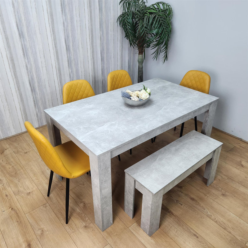 Marnika 6 - Person Dining Set, Mustard