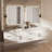 Geneva 84" Wall-Mounted Double Bathroom Vanity Set-1026008432-940851238