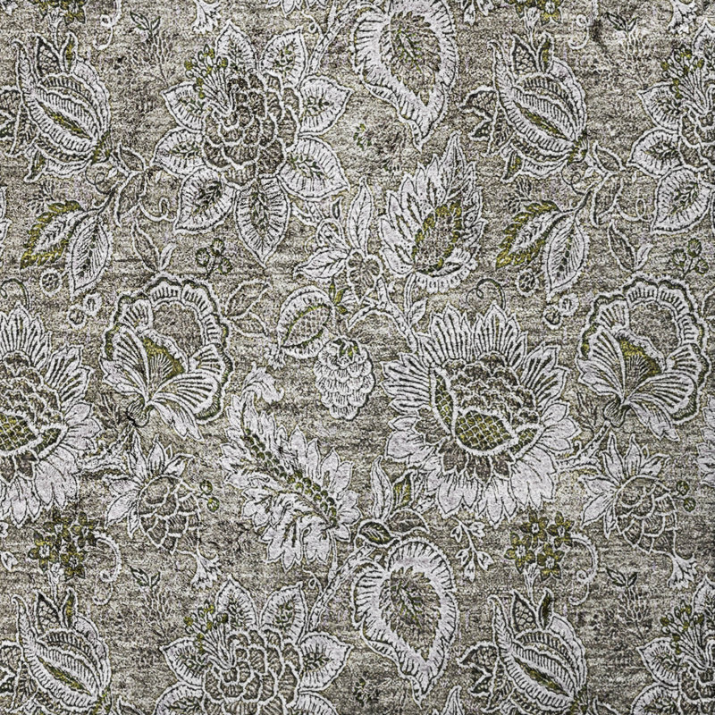Tapis à poil long de qualité supérieure lavable à la machine ADS661, Taupe, 10 pi x 14 pi