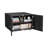 Black Metal Double-Door Printer Cabinet - 360° Lockable Casters, Crafted From Steel, Adjustable Shelves, Waterproof And Not Easy To Wear, Modern Design For Office, Home, Garage-1537256544
