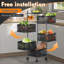 94cm H x 27cm W Utility Cart