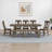 Acker Extendable Pine Solid Wood Dining Set-782703816
