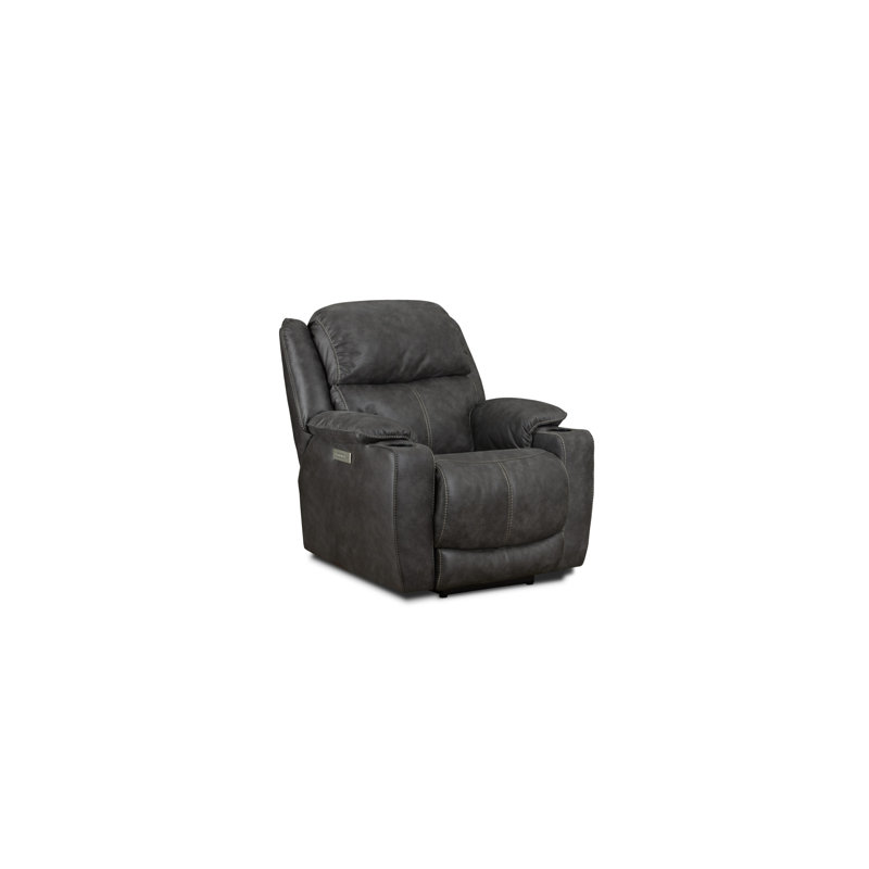 Ridgeview Triple Power Recliner W/ Zero Gravity Mechanism, Dark Gray