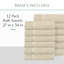 Ensemble de serviettes 12 pièces Willow - 100% coton peigné, 630 g / m² de qualité supérieure, ivoire, ultra-doux et très absorbant (12 serviettes de bain)-1833370049-1833370077