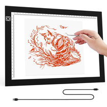 Etcokei A4 Light Box for Tracing, 4 Hours Standby, 3 Color Modes