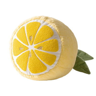 Coussins décoratifs en forme de citron, série de fruits mignons