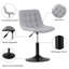 Swivel Upholstered Boucle Adjustable Height Bar Stool-629808795