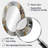 Gold And Grey Radical Simplicity II - Abstract Oval Decorative Mirror On Metal-1447884745