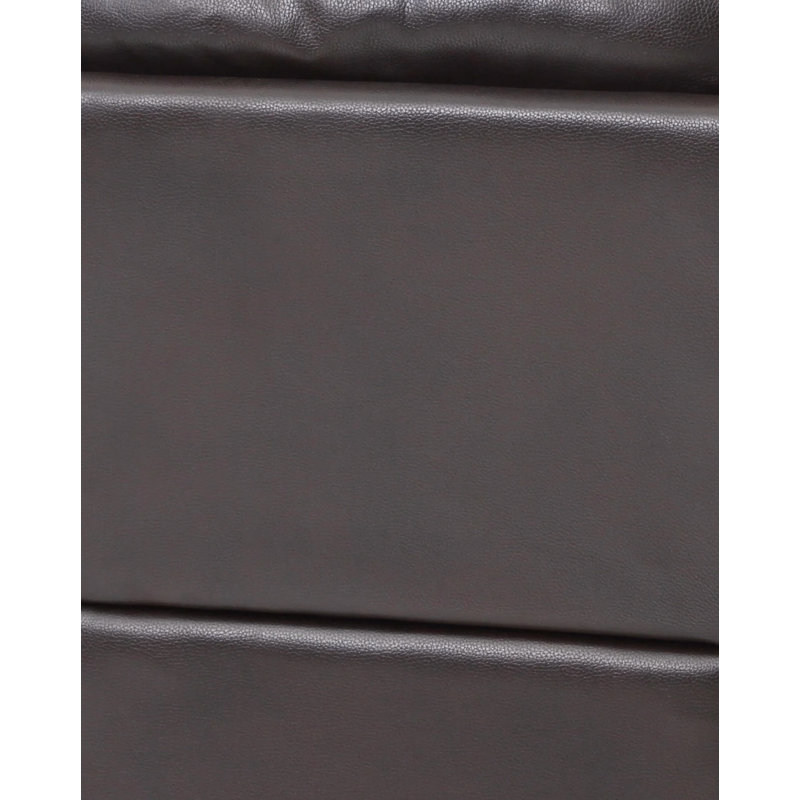 Pingry Faux Leather Chair, Dark Brown Faux Leather