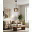 Luminaire suspendu carré à 1 lumière Lowther-874613163
