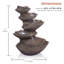 Fontaine avec lumière Analayah Polystone Corporation