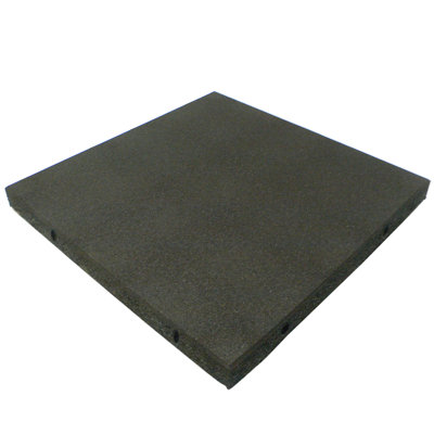 Eco-Safety 2.5'' Black Rubber Playground Tiles