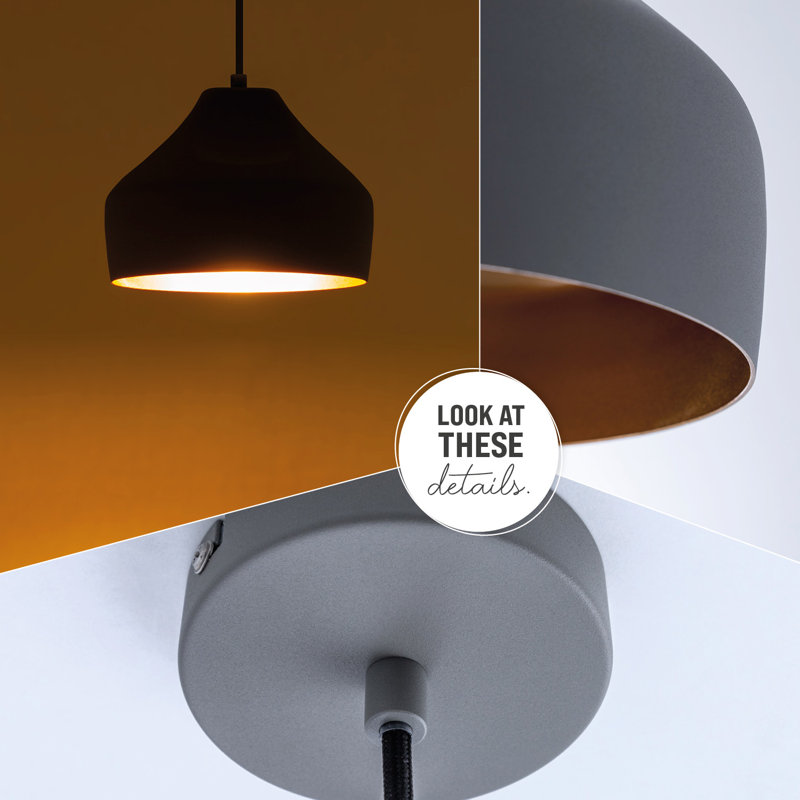 Pollard 1 - Light Single Pendant, Grey/Gold