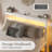 Full Metal Platform Bed with Storage Headboard, Charging Station, LED Light, Easy Assembly, White-1904523164-1904523167