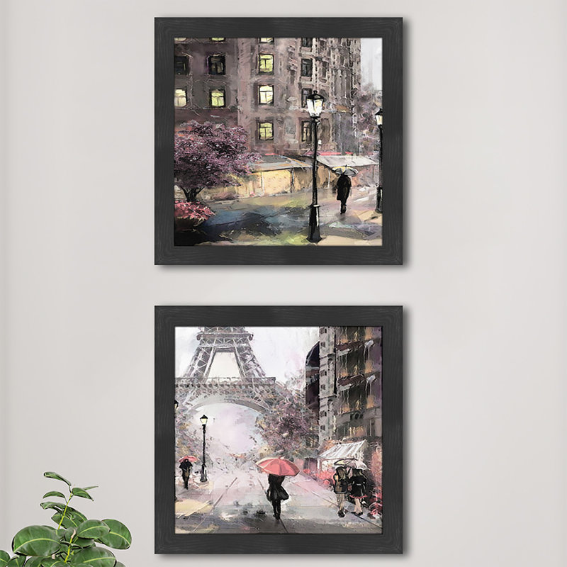 Paris Street - ensemble de 2 reproductions de cadres photo