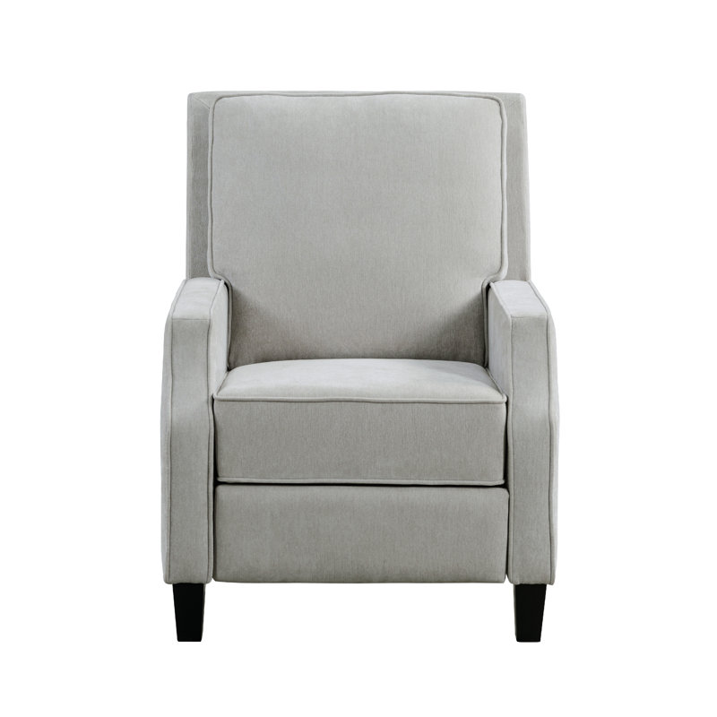 Jaderion 39" Manual Pushback Recliner, Pocket Coil Comfort, Solid Hardwood Frame, Easy Assembly, Gray