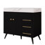 Single Bathroom Vanity with Engineered Marble Top-373475021