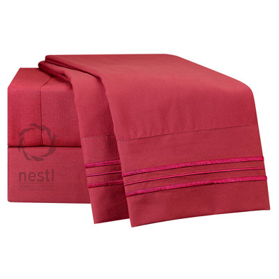 Microfiber Striped Sheet Set