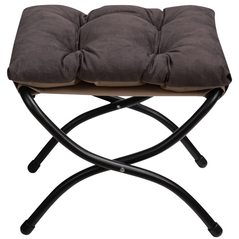 Quintanar 47cm Wide Solid Colour Footstool Ottoman