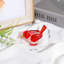 Figurine d'oiseau en cristal à facettes, objet décoratif avec base transparente-583827427