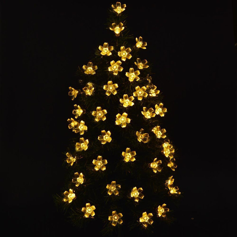 Magnifique guirlande lumineuse d'extérieur à DEL de 100 pi avec 100 lumières DEL Gardem, Blanc chaud