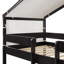 Lit superposé en bois avec tente-926812978