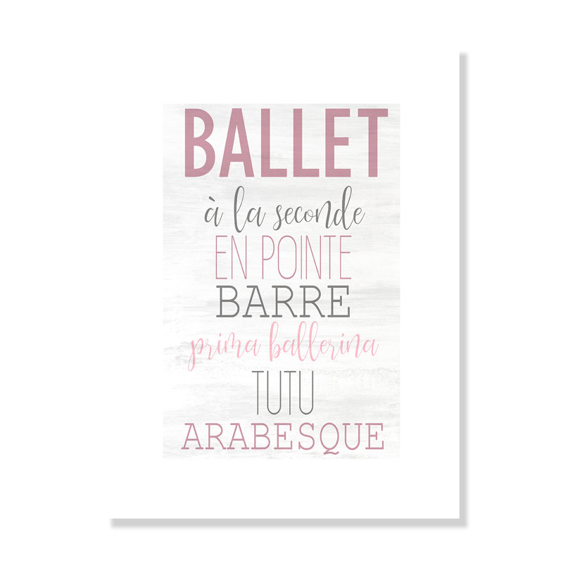 Ballet toute la journée 2, H 16 po x l 12 po x P 1 po, Papier