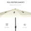 Parasol de patio de 9 pi avec bouton poussoir inclinable et manivelle Outsunny-334128852