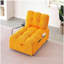 40,40 pouces de long, canapé-lit en velours, canapé-lit convertible, adapté pour les appartements, les bureaux et les salons - Orange