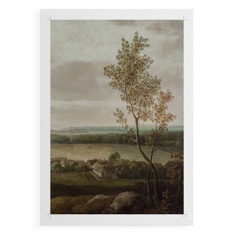 Paysage rétro CCLII - Impression sur toile seulement - NON CADRE, H 48 po x l 32 po