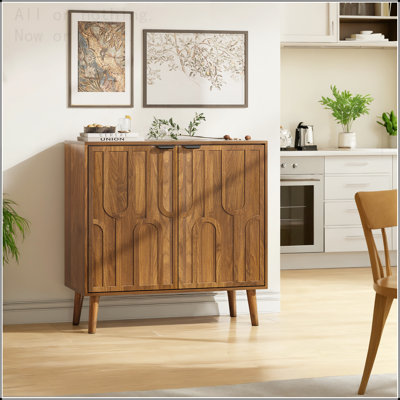 Buffet à lattes avec rangement réglable Farmhouse