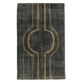 Wendy Jane Geometric Area Rug in Charcoal