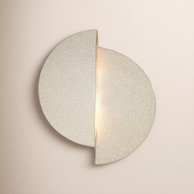 Tenny Single Light Ceramic Flush Mount Sconce