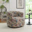 Fauteuil demi-tonneau pivotant rembourré Bryonie