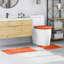 Microfiber Small Bath Mat Rectangular Contemporary-2057834640