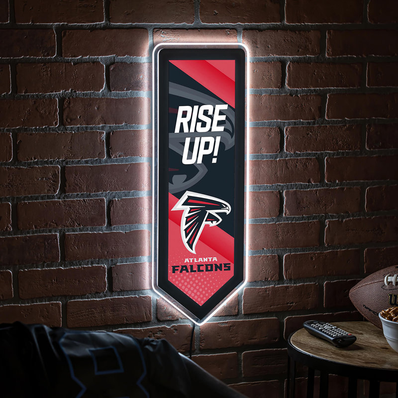 Plaque murale lumineuse NFL, Atlanta Falcons