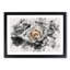 A White Rose Watercolour - Single Picture Frame Print on MDF-56740626-56740627