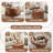 Modern Leather Ottoman Coffee Table with Lift Top