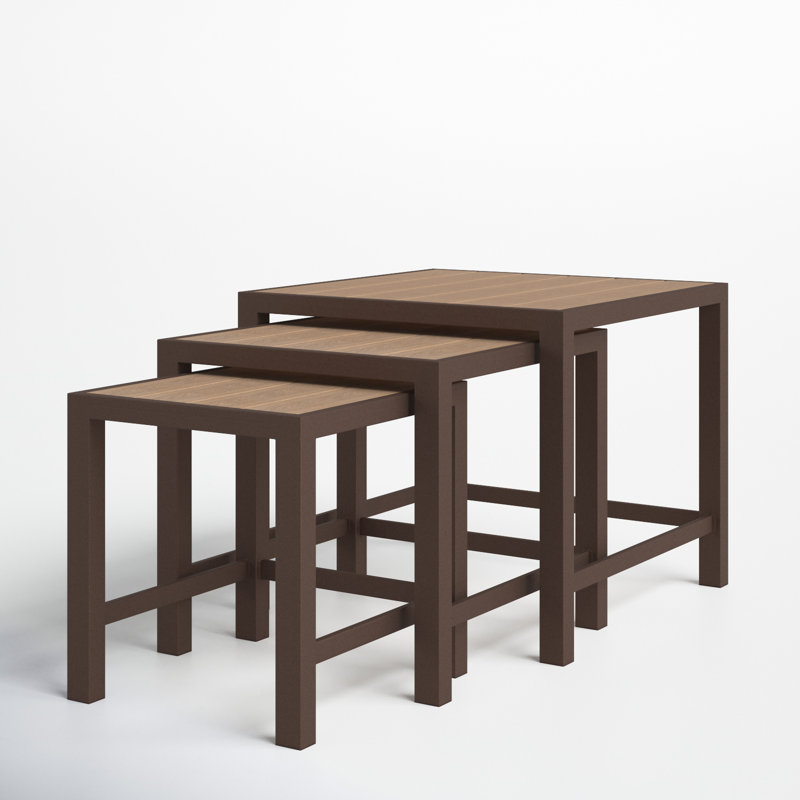 Aluminum 3 Nesting Coffee Table