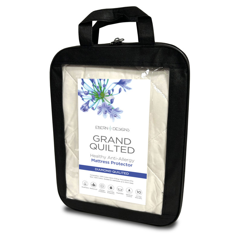 Grand Quilted Mattress Protector, Super King (6')