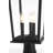 Deidra 9.5 Inch Outdoor Post Light in Black