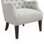 Fauteuil à oreilles capitonné Hannah-151071656
