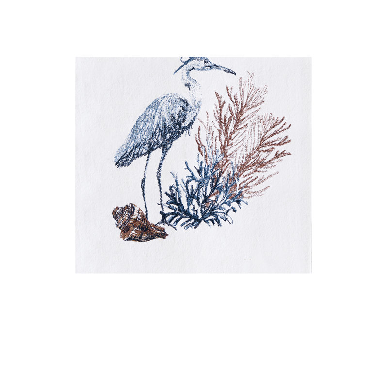 Serviette Blue Heron et Seagrass