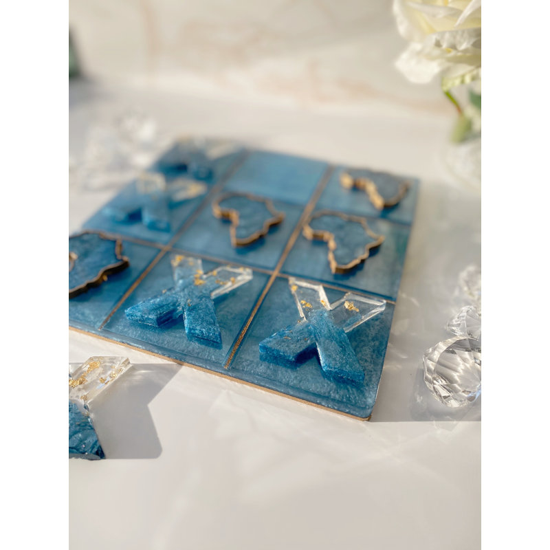 Tic Tac Toe Afrique - bleu Carolina