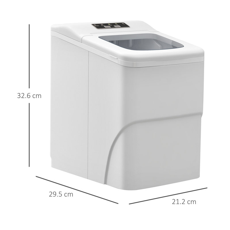 HOMCOM Snow Cone Machine, White