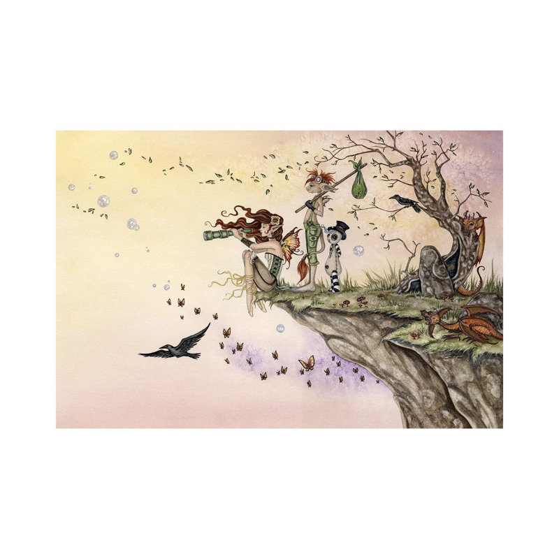 Where The Wind Takes You by Amy Brown - Print on Canvas, Wrapped Canvas, 20.32cm H x 30.48cm W x 1.91cm D