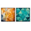 Dailen - Ensemble de 2 collages de formes carrées abstraites-101852488-101852489